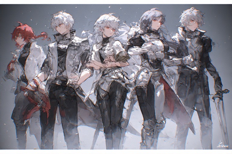 Screenshot de chefes lendários em Seven Knights Re:BIRTH